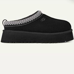 UGG Black Platform Mules with Chunky Sole